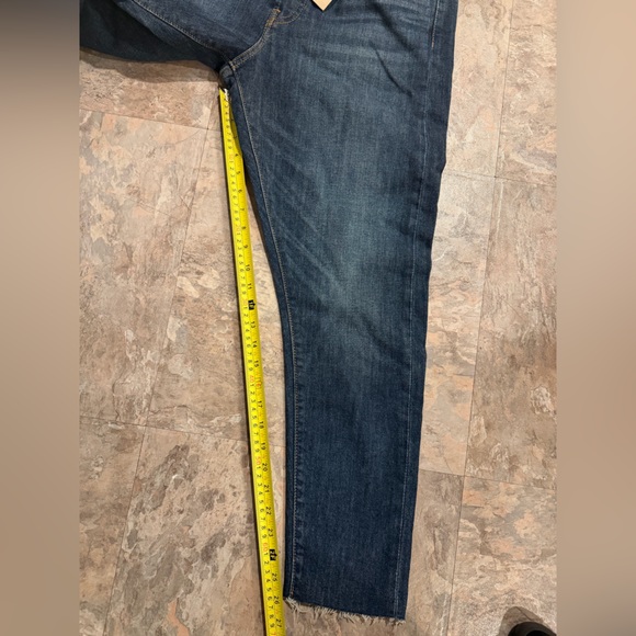 Levi's Wedgie Skinny High Rise Stretch Jeans Dark Wash Button Fly Women Size 32 - Picture 7 of 7